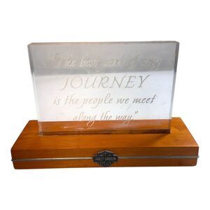 Harley Davidson Motorcycle Journey Plaque Picture Frame 2003 Vtg Journey People